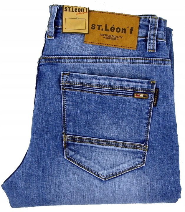 SPODNIE ST LEON 2150 W34-90/96CM L 30 GRANAT