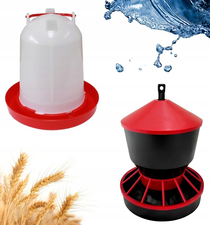 POIDŁO KARMNIK DLA DROBIU KUR GĘSI KACZEK 6L 6KG