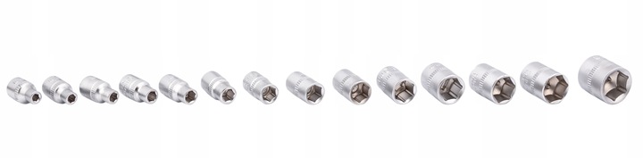 ZESTAW KLUCZY NASADOWYCH NASADKI TORX BITY 38 1/4" KLUCZE NASADOWE