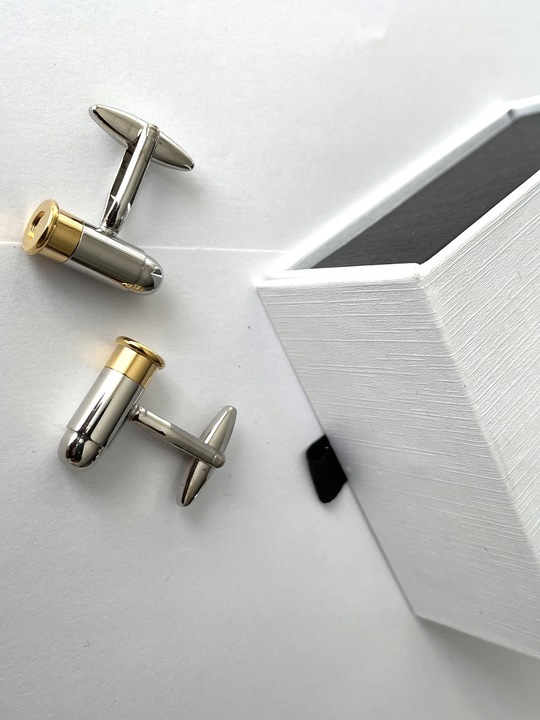 Spinki do mankietów EXC Naboje dla Żołnierza Wojaka Policjanta Myśliwego