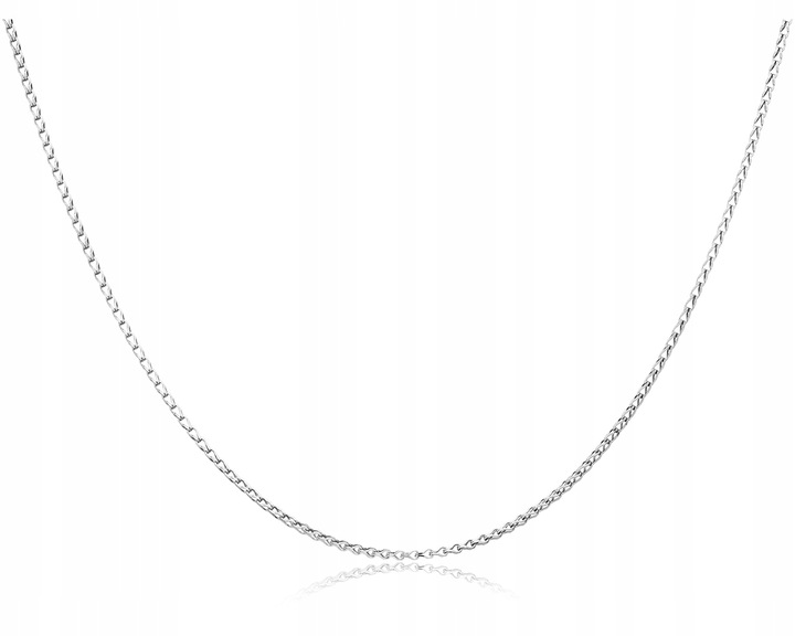 Łańcuszek Srebrny 925 Dla Kobiet Oryginalny Splot Pełny Srebro Rod 45 cm