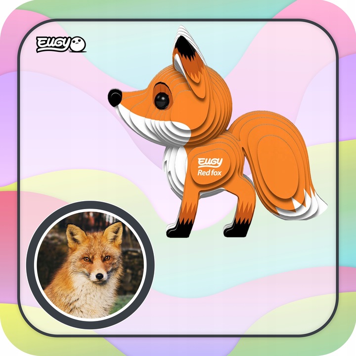 Lis Eugy. Eko Układanka Puzzle 3D