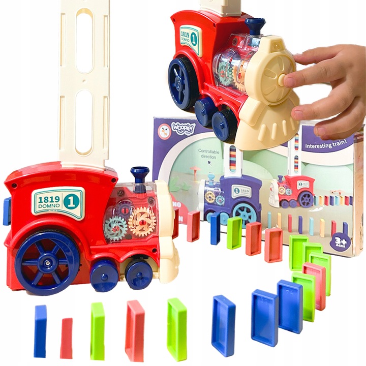 ELEKTRYCZNA CIUCHCIA LOKOMOTYWA DO KLOCKÓW DOMINO INTERAKTYWNA WOOPIE