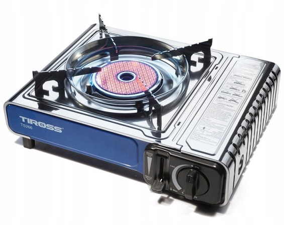 Kuchenka turystyczna gazowa Tiross TS-266 + 4 gazy