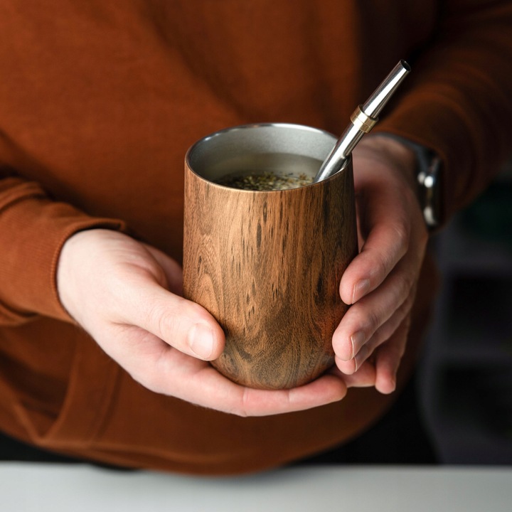 Zestaw do Yerba Mate Yerbomos Kubek Termiczny Bombilla Słomka Czyścik 355ml