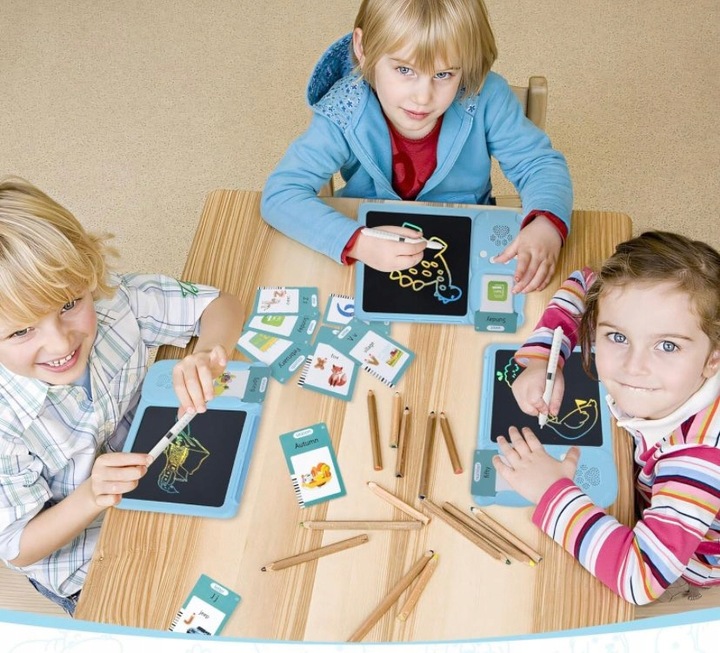 CZYTNIK KART TABLET DO NAUKI ANGIELSKIEGO SŁÓWEK 2W1 112 KART 224 SŁÓWKA