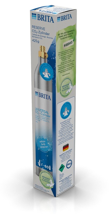Nabój cylinder z gazem CO2 spożywczy Brita butla do saturatora 60l 425 g