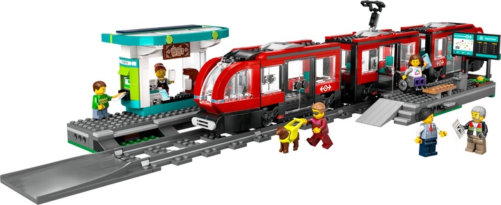 LEGO City 60423 Tramwaj miejski ze stacją Miasto