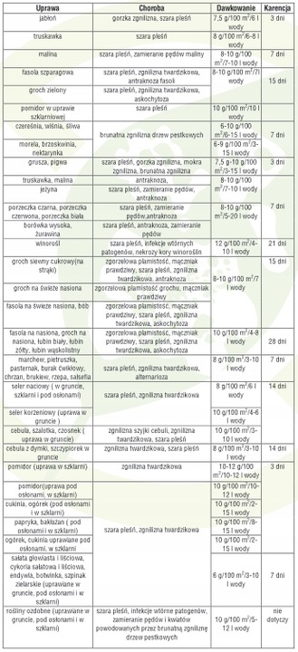 SWITCH 62,5WG zwalcza zapobiega chorobom grzybowym w warzywach i sadach 50g