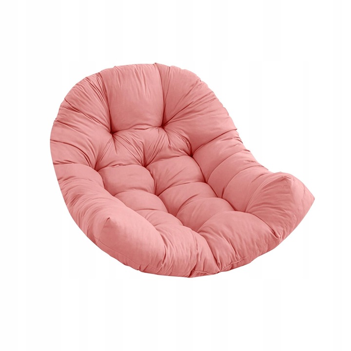 Poduszka na krzesło Egg, miękka, gruba, hamak, huśtawka, wisząca, różowa