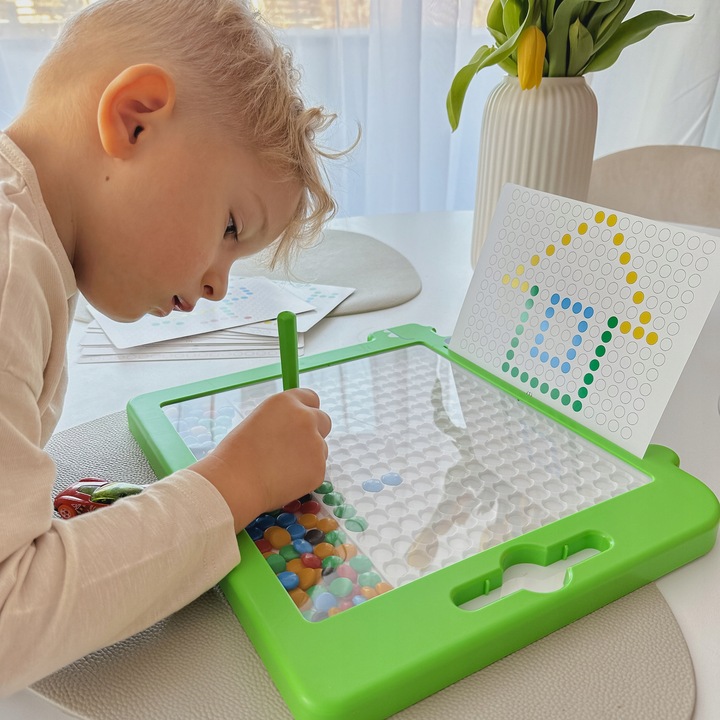 TABLICA MAGNETYCZNA MagPad MONTESSORI DINOZAUR DINOBOARD MAGNETYCZNE WOOPIE