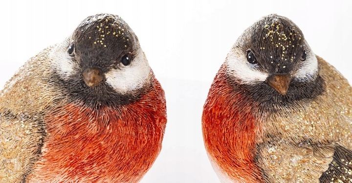 Figurka Ptaszek wielokolorowa dekoracja stojąca dekoracyjne ptak 11x9x6 cm