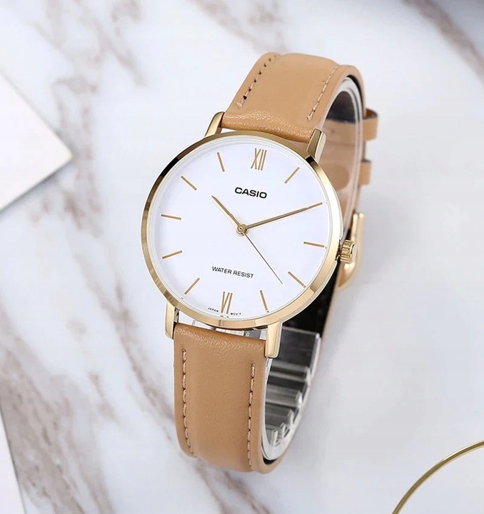 ZEGAREK DAMSKI CASIO LTP-VT01GL-7B + BOX +GRAWER