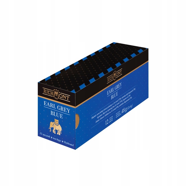 Herbata RICHMONT Earl Grey Blue 12 saszetek w oryginalnym kartoniku