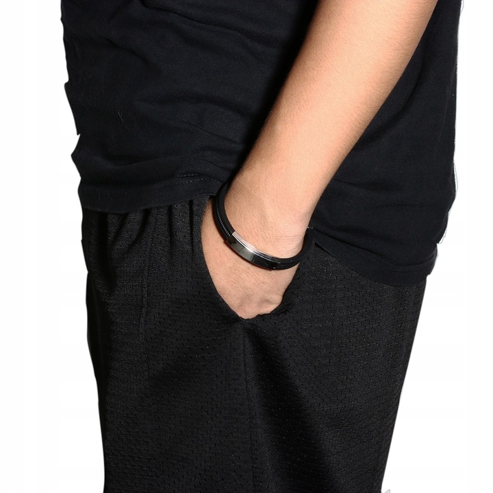 EKSKLUZYWNA BRANSOLETKA męska stal 316 + GRAWER