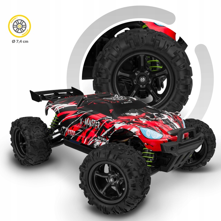 Samochód Auto zdalnie sterowany AUTKO RC 4x4 45km/h SUPER SZYBKI 2xOBUDOWY