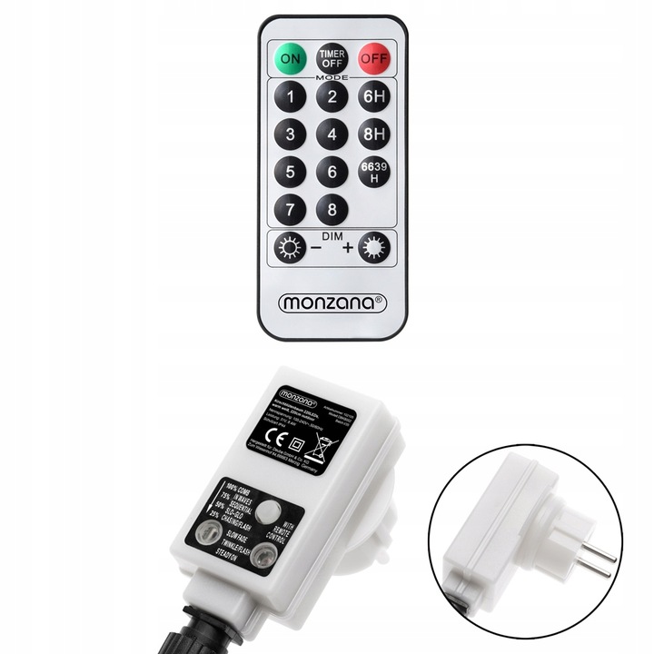 Drzewko LED 220 Dekoracja Świąteczna Pilot 220cm zimny biały