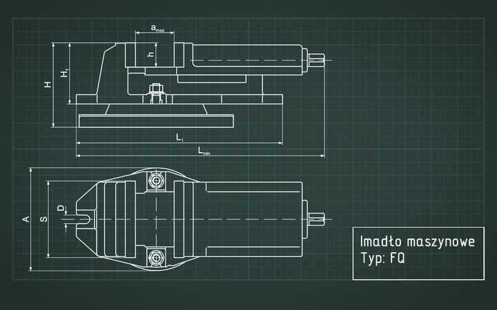 Imadło obrotowe żeliwne maszynowe do frezarki 80x65 mm FQ
