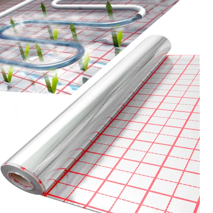 V-TERM FOLIA do PODŁOGÓWKI 120 mk OGRZEWANIA PODŁOGOWEGO 50 m MOCNA GRUBA!