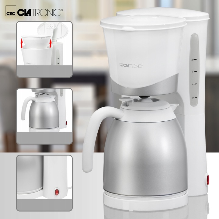 EKSPRES PRZELEWOWY DO KAWY KAWIARKA Z TERMOSEM + TERMOS 870W 1L