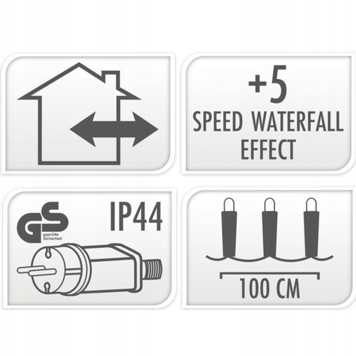 KURTYNA ŚWIETLNA 320 LED CIEPŁE BIAŁE zew/wew programator LAMPKI CHOINKOWE