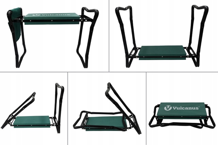 Stołek Metalowy Ogrodowy Taboret Składany Klęcznik Podkładka Taboret