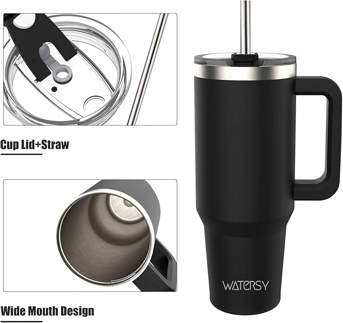 WATERSY Kubek do kawy na wynos, kubek termiczny 1,182L