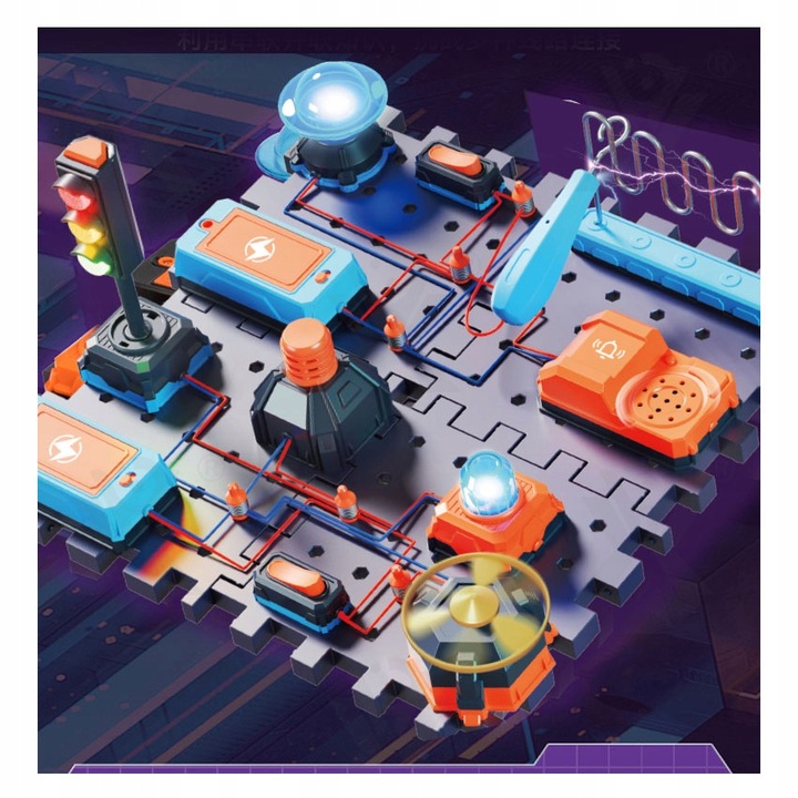 NAUKOWIEC LABORATORIUM ELEKTRONIKI DLA DZIECI ZESTAW EDUKACYJNY DLA DZIECI