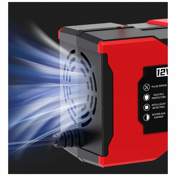 Prostownik Samochodowy Automatyczny z funkcją naprawy akumulatorów 12V 10A