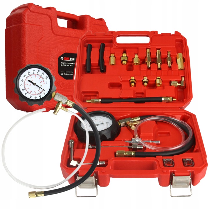 MAR-POL TESTER MIERNIK CIŚNIENIA SPRĘŻANIA OLEJU PALIWA 21EL WALIZKA M57674