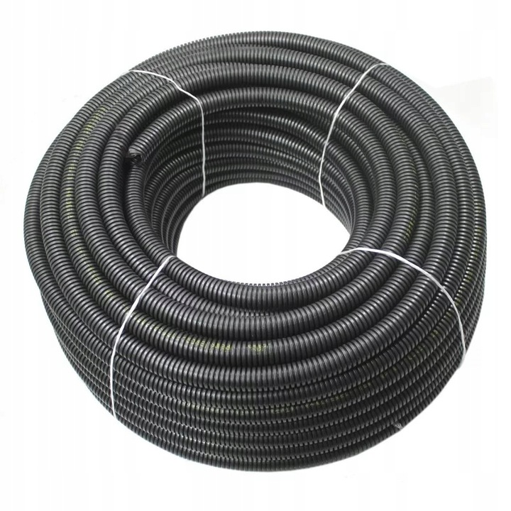 RURA KARBOWANA PESZEL PVC Z PILOTEM FI 25mm 25m 320N 6163A-25P SZARY PAWBOL