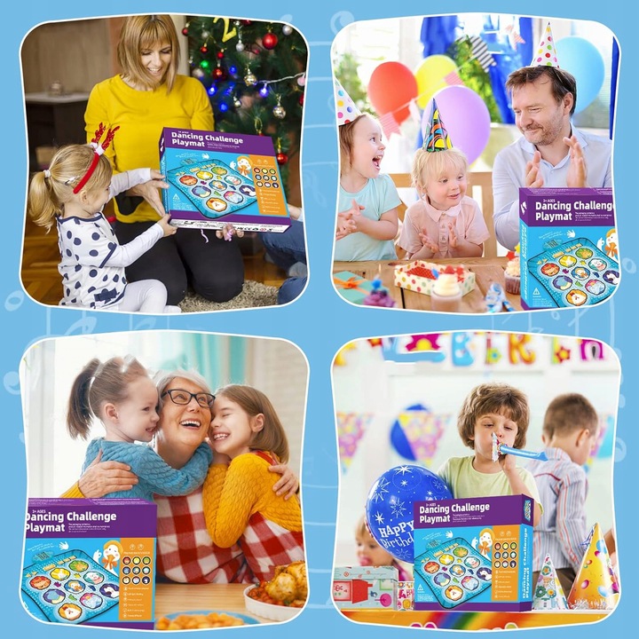 REGULOWANE OBJĘTOŚĆ TANECZNA PAD TANECZNA Z 4 TRYBAMI GRY, BEZ POŚLIZGU