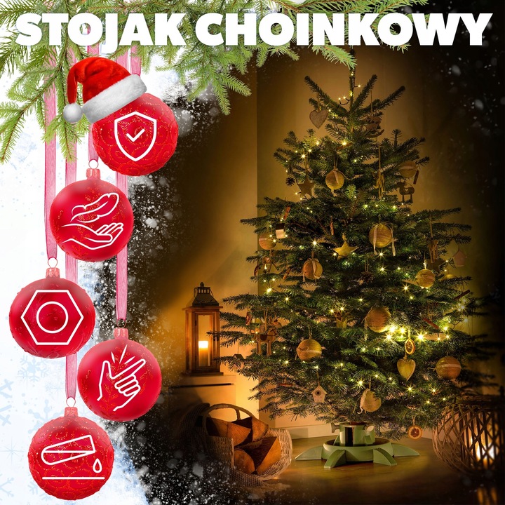 STOJAK CHOINKOWY POD CHOINKĘ PODSTAWKA NA CHOINKĘ DRZEWKO DO 3,3 M