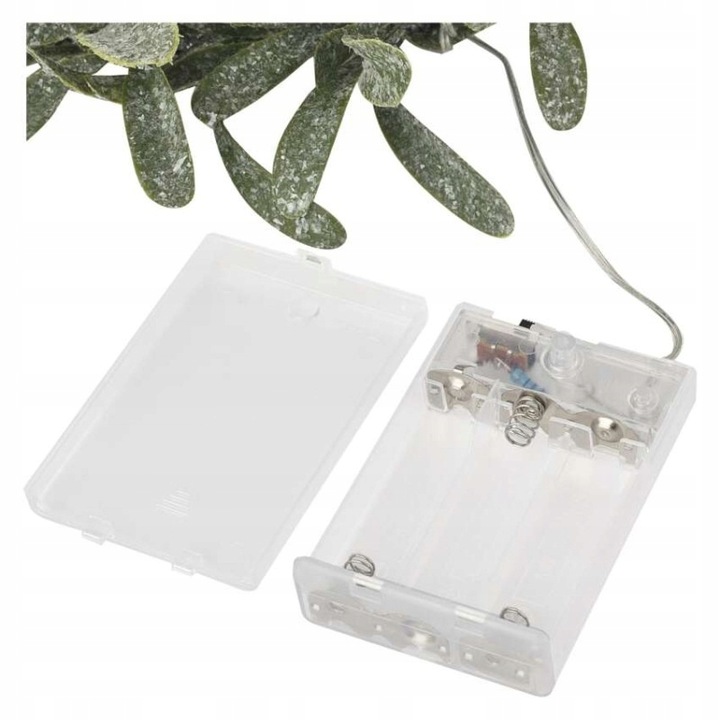 Dekoracje - wianek jemioła 25 LED, 3xAA, ciepła biel, IP20, timer EMOS