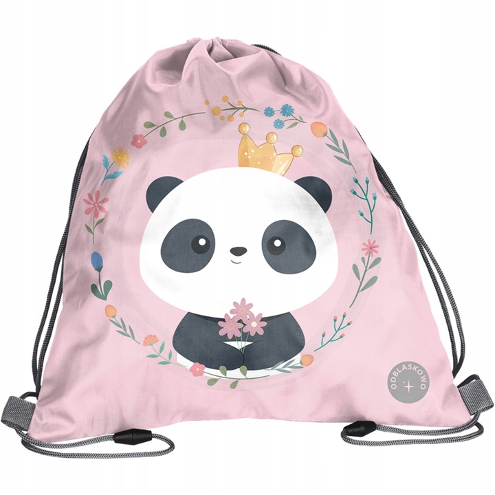 MIŚ PANDA SZKOLNY TORNISTER KOMPLET 5w1 Z MISIEM
