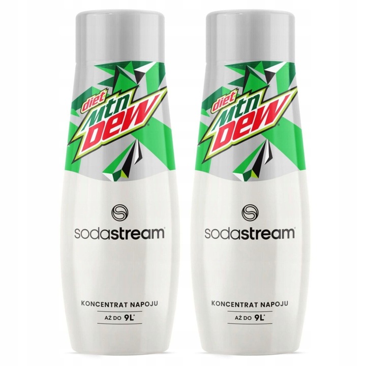 ZESTAW 2SZT MOUNTAIN DEW LIGHT ZERO Syrop SodaStream