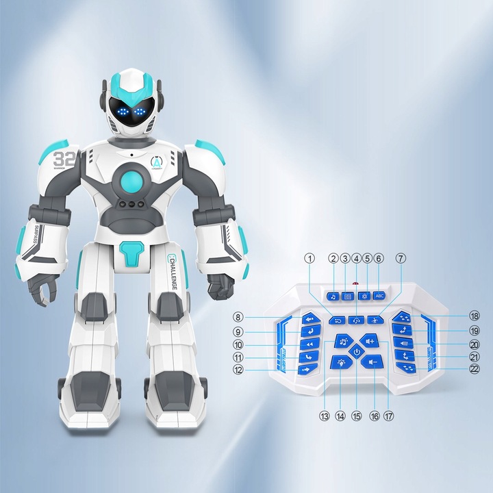 ROBOT DUŻY INTERAKTYWNY ZDALNIE GEST PROGRAMOWANY STEROWANIE GŁOSOWE LED