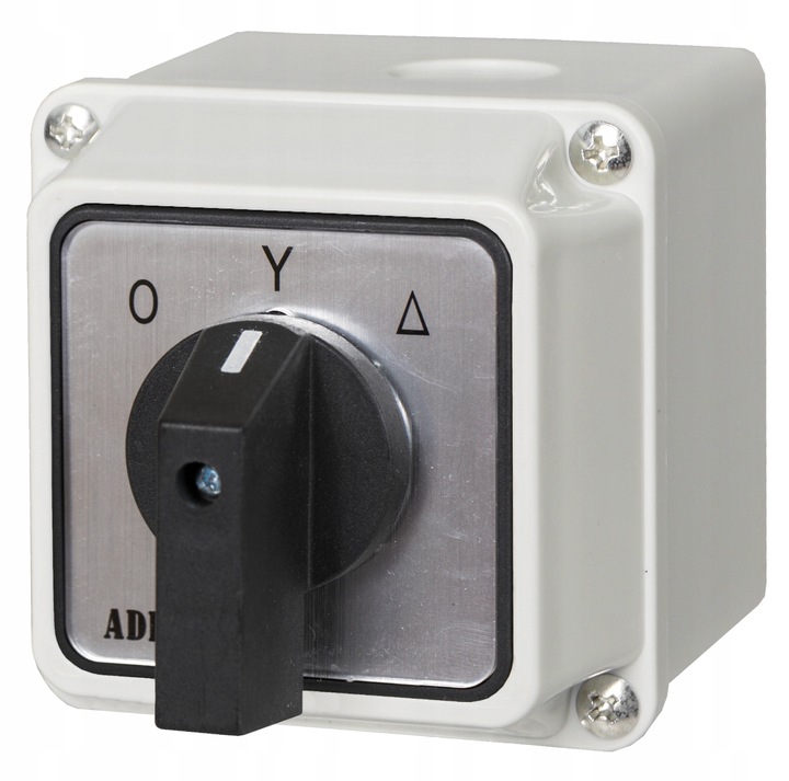ŁĄCZNIK KRZYWKOWY 0-Y-T 25A 3P GWIAZDA TRÓJKĄT W OBUDOWIE 110x110 3F IP65