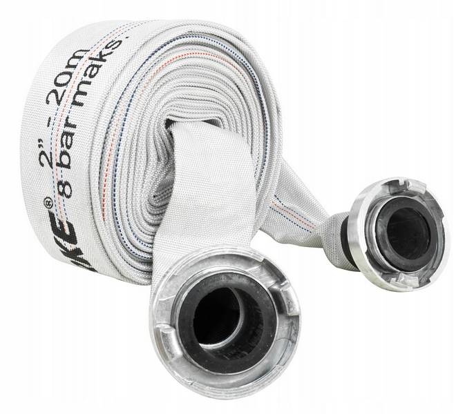 WĄŻ STRAŻACKI PARCIANY DO WODY SZAMBA 2'' 20m DO POMPY VERKE