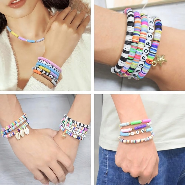 ZESTAW DO ROBIENIA BRANSOLETEK KORALIKI DO ROBIENIA BRANSOLETEK 8000+SZT