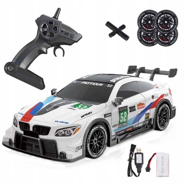 SAMOCHÓD ZDALNIE STEROWANY RC Drift Duży 4x4 AUTO NA PILOT DO DRIFTU LED