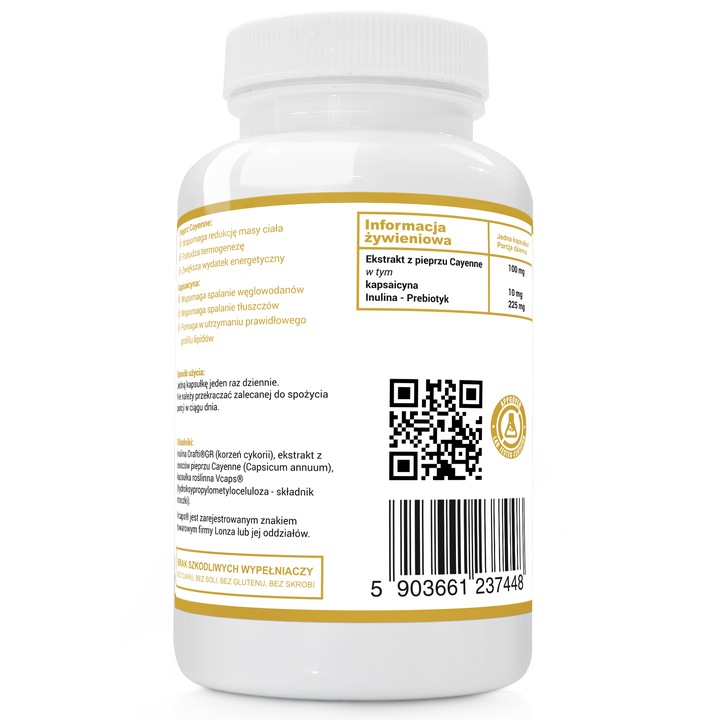 KAPSAICYNA EKSTRAKT 10mg FORTE WEGE 120 kaps