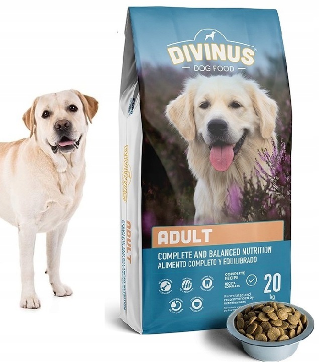 karma dla psa DIVINUS ADULT DOG dla Labradora Owczarka 20kg