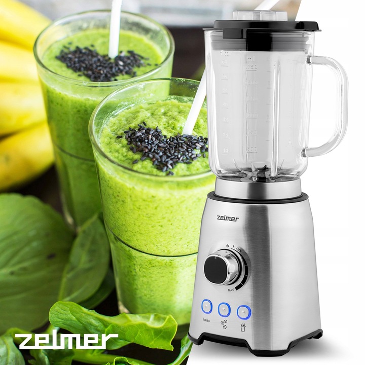 BLENDER KIELICHOWY ZELMER DO KOKTAJLI KRUSZY LÓD MIKSUJE SZKLANY 1200W