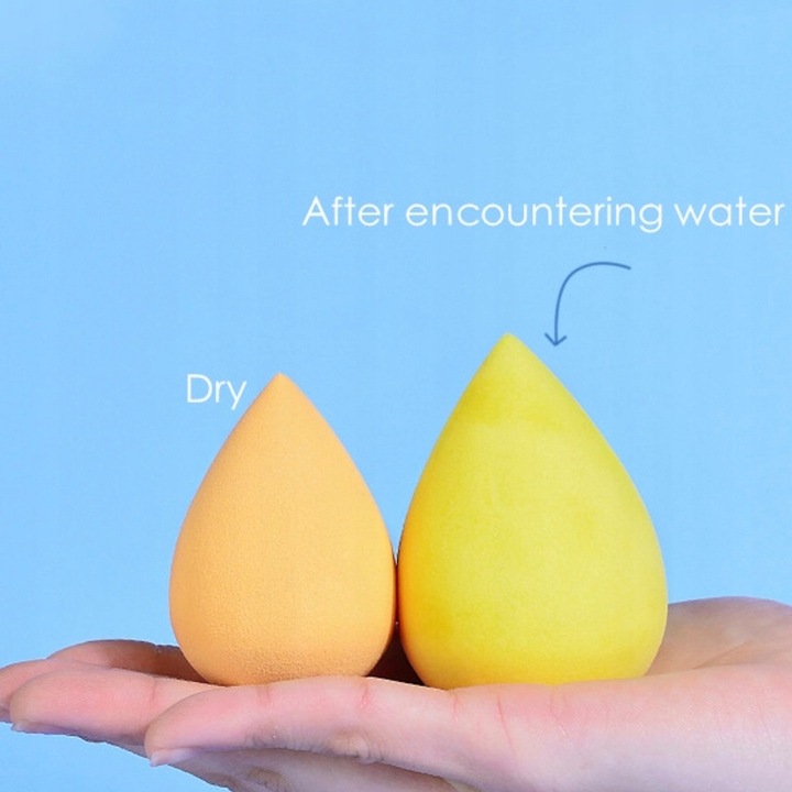 Zestaw 7szt GĄBECZKI do makijażu BLENDER gąbeczka DO PUDRU fluidu RÓŻU