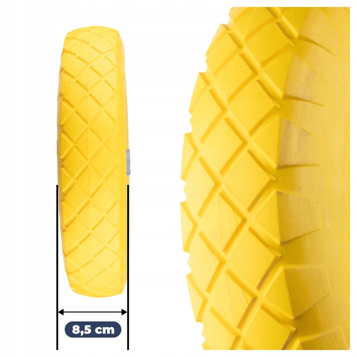 KÓŁKO DO TACZKI KOŁO DO TACZKI PEŁNE Koło do taczki Bezdętkowe 4.00-8 PU