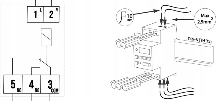 PROGRAMATOR CZASOWY WŁĄCZNIK WYŁĄCZNIK LCD CYFROWY HARMONOGRAM 7 DNI 10 UST