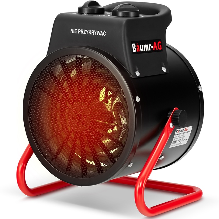 Nagrzewnica elektryczna BAUMR-AG 3,5kW 3500W dmuchawa farelka grzejnik