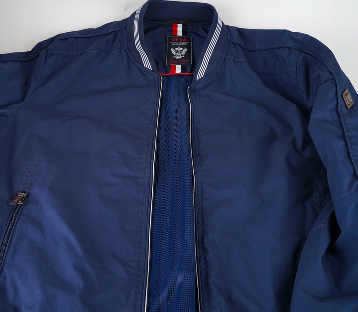 Męska kurtka przejściowa bomberka bez kaptura czerwony WX052 _XL