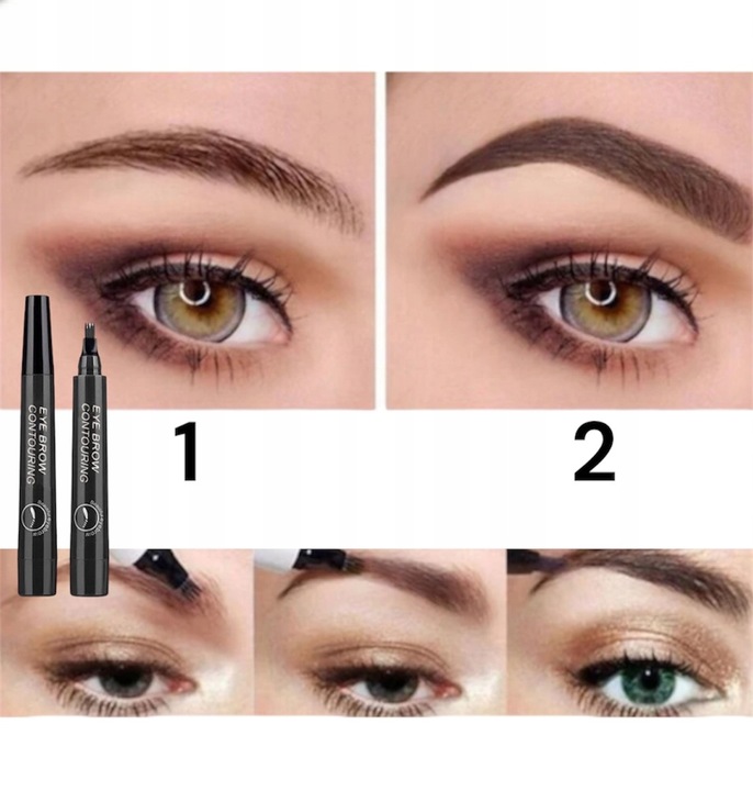 KREDKA DO BRWI MARKER EYEBROW CZARNY WODOODPORNY